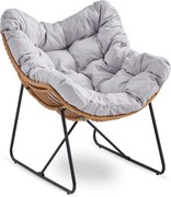 PROXIMA.store - Relax­­ačné kreslo FIN FARBA: sivá