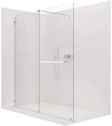 CERANO - Sprchová zástena Medin L/P - chróm, transparentné sklo - 120x195 cm - dvojdielna posuvná, CER-CER-477988