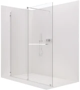 CERANO - Sprchová zástena Medin L/P - chróm, transparentné sklo - 120x195 cm - dvojdielna posuvná, CER-CER-477988