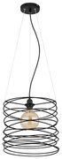 Globo 15640H - Závesné svietidlo na lanku TILLY 1xE27/60W/230V čierne