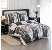 Mikroplyšové obliečky TIRSO sivo-biele Rozmer obliečky: 70 x 90 cm | 140 x 200 cm