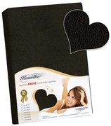 Bellatex Froté plachta čierna, 180 x 200 cm, 180 x 200 cm