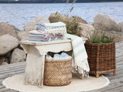 Biela antik drevená stolička Old French - 80*38*48cm