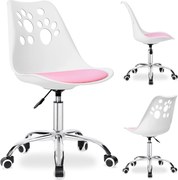 Bieloružová otočná stolička Grover