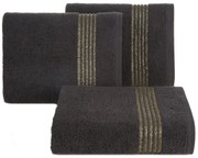 BAVLNENÝ UTERÁK LILA 50X90 CM ČIERNA