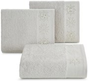 VIANOČNÝ BAVLNENÝ UTERÁK JOY3 SADA 3KS 70X140 CM STRIEBORNÁ