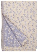 Ľanový obrus / deka Meirami 150x260, zlato-levanduľový