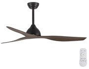 Eurolamp Stropný ventilátor pr. 132 cm hnedá/čierna + diaľkové ovládanie EU0142