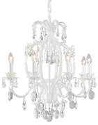 Biely krištáľ luster do obývačky 70*70