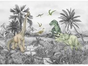 Detská fototapeta Dino 252 x 182 cm, 4 diely