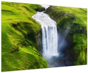 Obraz - Vodopád Skogafoss (90x60 cm)