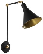 Čierne nástenné svietidlo Berceste – Opviq lights