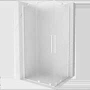 Mexen Velar Duo posuvná sprchová kabína 90 x 80 cm, mráz, biela - 871-090-080-32-20