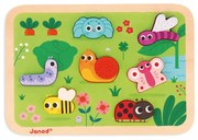 Drevené vkladacie puzzle 3D - Záhrada