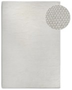 Krémovobiely ručne tkaný koberec s prímesou vlny 120x170 cm Pradesh Natural White – Elle Decoration