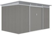 G21 Záhradný domček GRAH 700 - 340 x 206 cm, metalický šedý 63900993