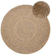 Béžový vonkajší koberec NORTHRUGS Almendro, Ø 160 cm