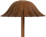 Rustikálny hrdzavý zápich huba L - Ø 14*41 cm