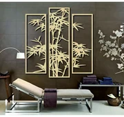 Elegančný trojdielny obraz s bambusovým motívom - dekorácia I SENTOP PR0310 picture 3 pieces
