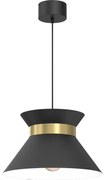 Luster na lanku NORGE 1xE27/15W/230V čierna/zlatá