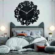 Hodiny z dreva - Lesné zvieratá - Čierne aj farebné | SENTOP PR0451 plywood