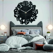 Hodiny z dreva - Lesné zvieratá - Čierne aj farebné | SENTOP PR0451 plywood