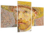 Obraz - Vincent van Gogh, Self-Portrait with a Straw Hat (The Potato Peeler), reprodukcia (90x60 cm)