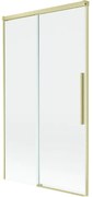 Mexen Rox, 2-krídlová posuvná vaňová zástena 100 x 150 cm, 8mm číre sklo, zlatý matný profil, 8C9-100-001-55-00