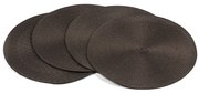 Jahu Prestieranie Deco okrúhle tmavo hnedá, pr. 35 cm, sada 4 ks