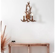 Searchlight 6412-2BR - Nástenné svietidlo STAG 2xE14/40W/230V parožie