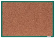 Korková nástenka boardOK v hliníkovom ráme, 600 x 900 mm, zelený rám