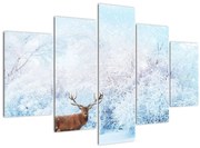 Obraz majestátneho jeleňa (150x105 cm)