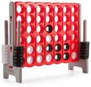 Obrovská hra 4 v rade Obrovská herná súprava 104 cm radová hracia doska s jumbo krúžkami a rýchloupínacím posúvačom