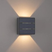 Brilagi -LED Vonkajšie nástenné svietidlo DOUBLERAY LINE LED/6W/230V antracit IP54