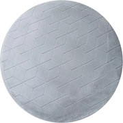 Koberec RABBIT 3D strieborný kruh