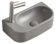 Mexen Viera, umývadlo na dosku 40x21x12 cm, pravé, svetlá šedá matná, 21274061R
