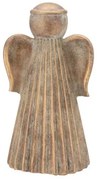 Zlatá antik cementová dekorácia anjel Angel Gold - 9*8*12 cm