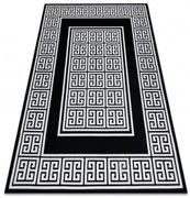 Koberec GLOSS 6776 85 Greek - čierny, slonia kosť