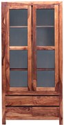 furniture-nabytek.cz - Vitrína do obývačky z masívu palisander 100x200x45