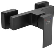 Laveo Kvadrato, sprchová batéria nástenná h-120, čierna, LAV-BLQ_740D