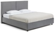 Sivá čalúnená dvojlôžková posteľ s úložným priestorom s roštom 160x200 cm Myra Bold – Bonami Selection