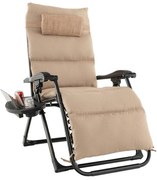 Polstrovaná stolička zero gravity, rôzne farby- béžová