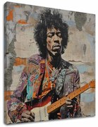 Obraz Jimi Hendrix - Gitarová poézia | 100% originál domaľovaný akrylom