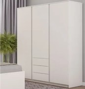 Šatníková skriňa Carlos, biela, 152 cm%