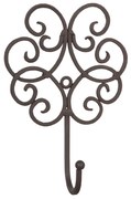 Vešiak ornament tmavý - 13 * 5 * 19 cm