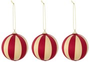Bloomingville Vianočná ozdoba Wynn Red – set 3 ks