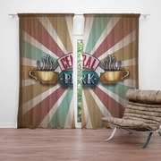 Sablio Záves Seriál Priatelia CENTRAL PERK Abstrakcia: 2ks 140x250cm