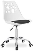 Kancelárska stolička GROVER biela / čierna