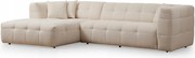 Rohová sedačka Cadellona (L) (béžová)