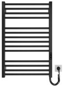 Kúpeľňový rebríkový radiátor HF DERBY 170W/230V 77x53 cm čierna